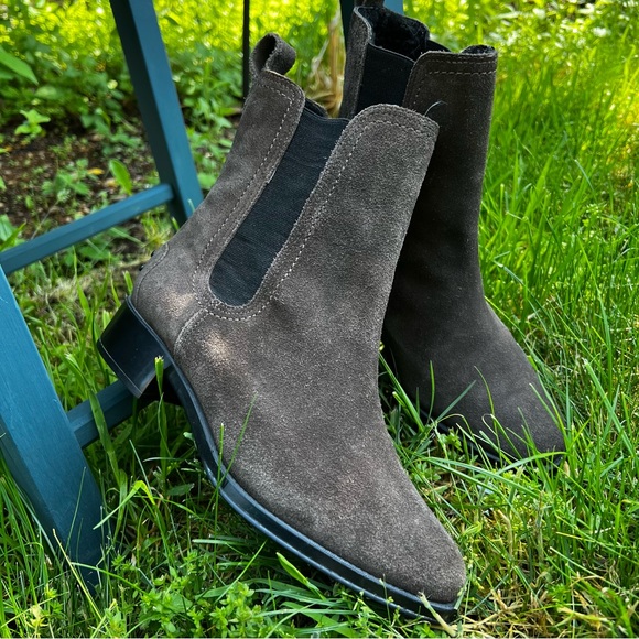 Andre Assous Odalys Women's Waterproof Brown Suede Boots - Picture 8 of 12